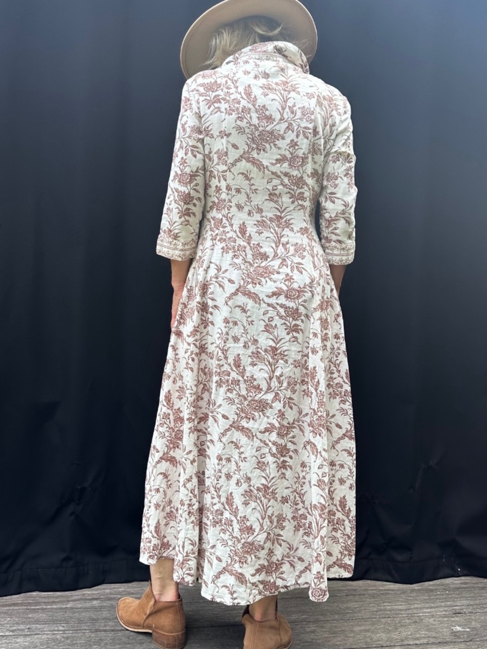 Precious Laura Ashley Linen Maxi Dress - Picture 3 of 7
